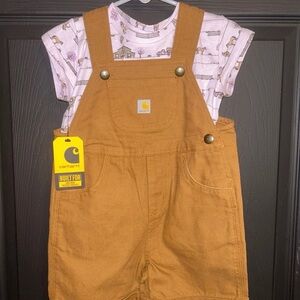2T Carhartt Tan Kids shortalls